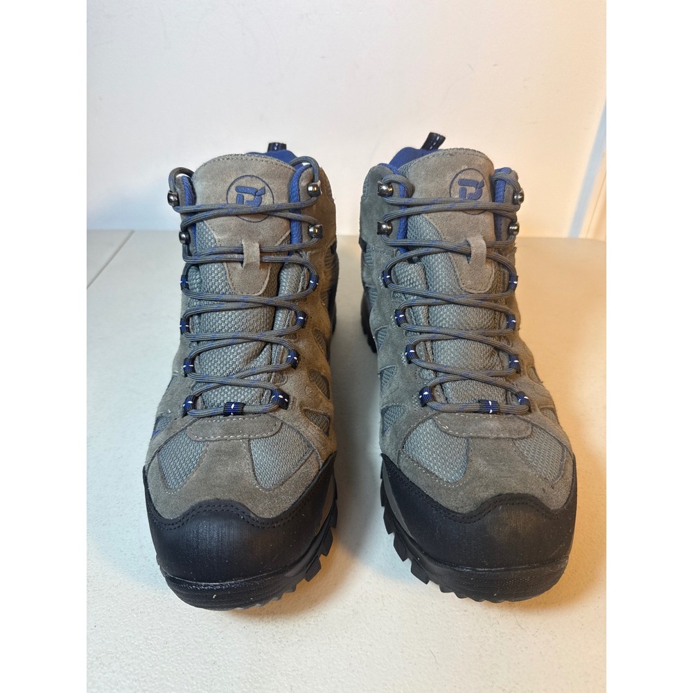 Propet Cliff Walker Mens Hiking Boots Grey Blue Leather Waterproof M3599 12 X